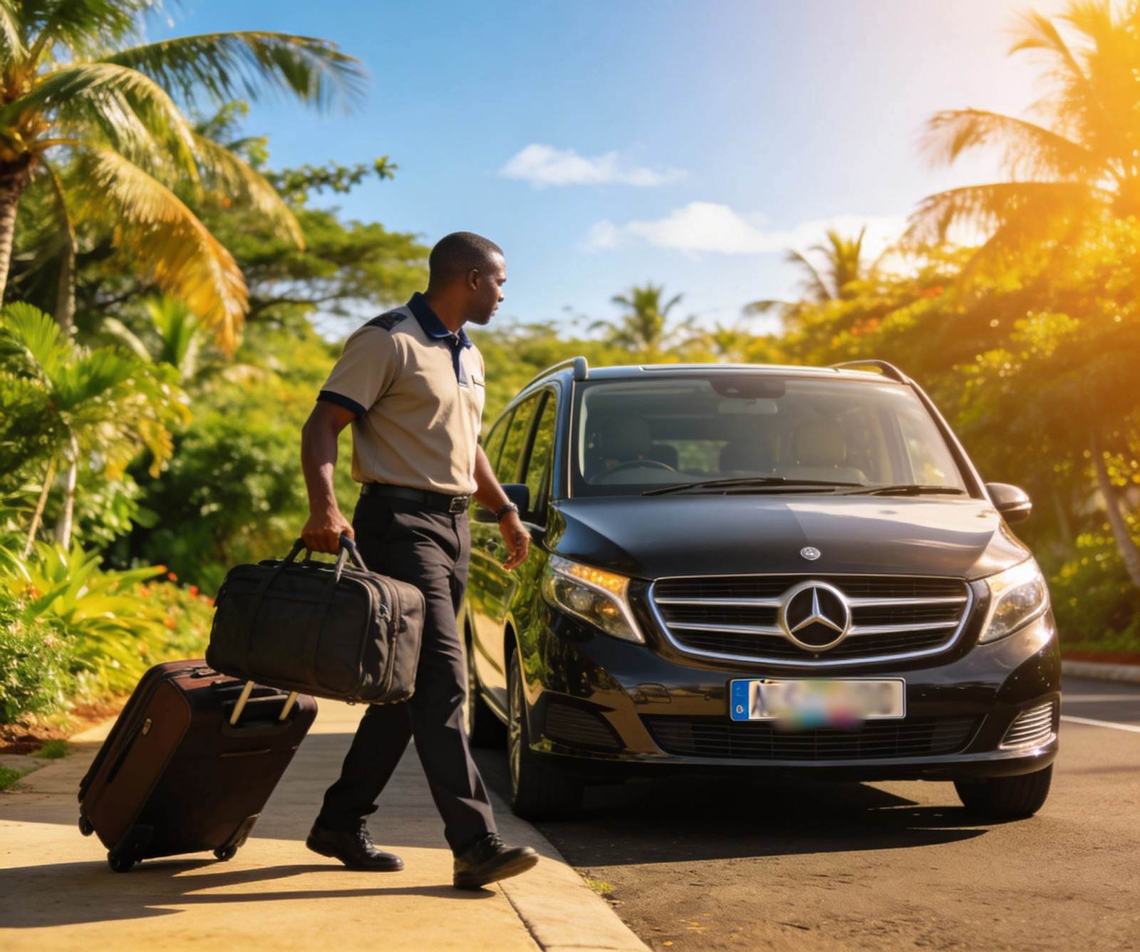 Voiture avec chauffeur - Transfert.re